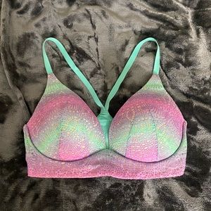 Victoria’s Secret ombré Body by Victoria lined plunge bralette bra 34DD EUC